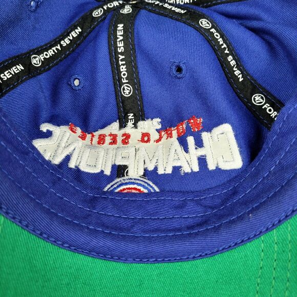 Chicago Cubs 2016 World Series Champions '47 Brand Fitted Hat Cap Size Large - Picture 9 of 10